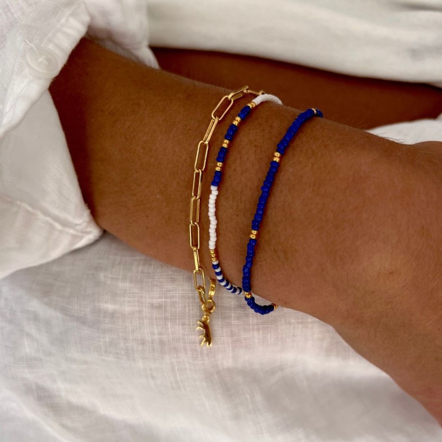 Bracelets Bands of Courage | La Petite Blue Whale Glass Bracelet