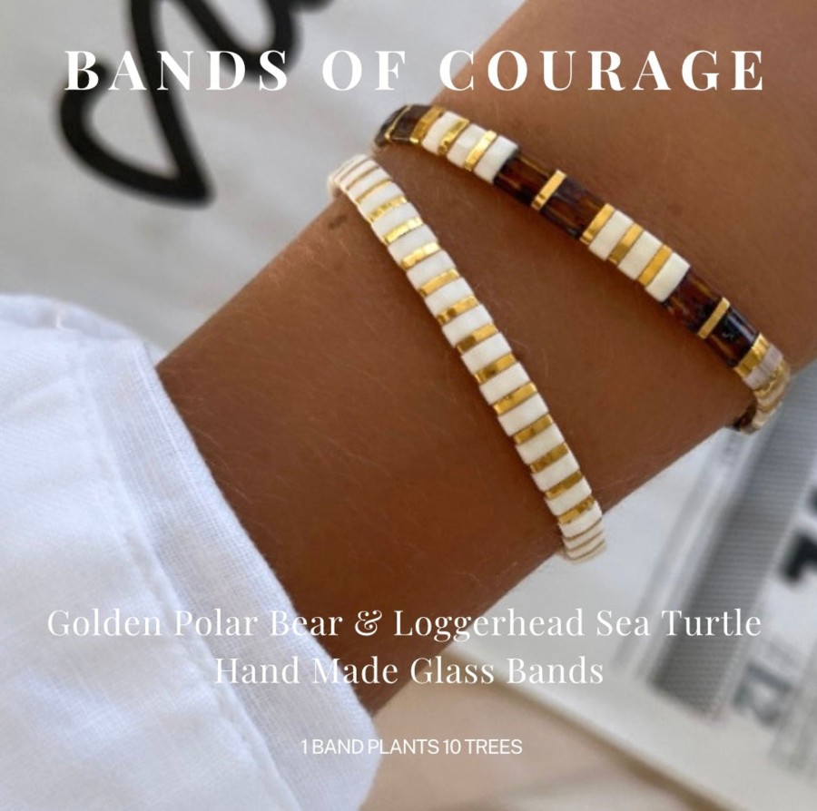 Bracelets Bands of Courage | The Golden Loggerhead Stack