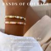 Bracelets Bands of Courage | Pink & White Stack