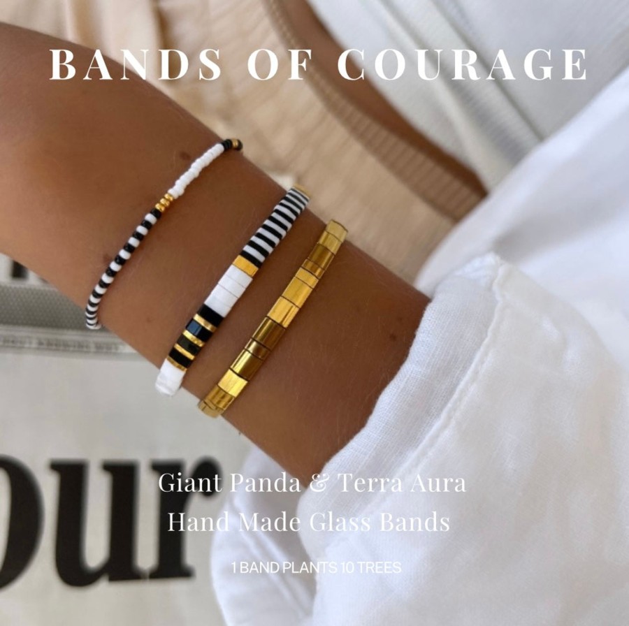 Bracelets Bands of Courage | Giant Panda Bracelet Set