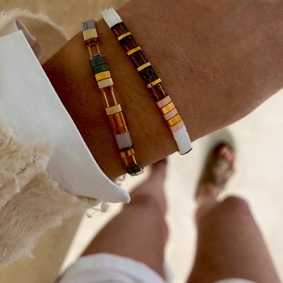 Bracelets Bands of Courage | The Lion & The Leatherback Sea Turtle Stack