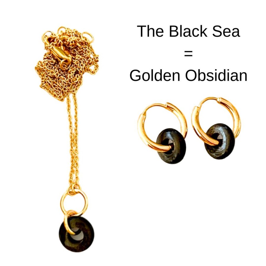 Bracelets Bands of Courage | The Black Sea Necklace & Earrings