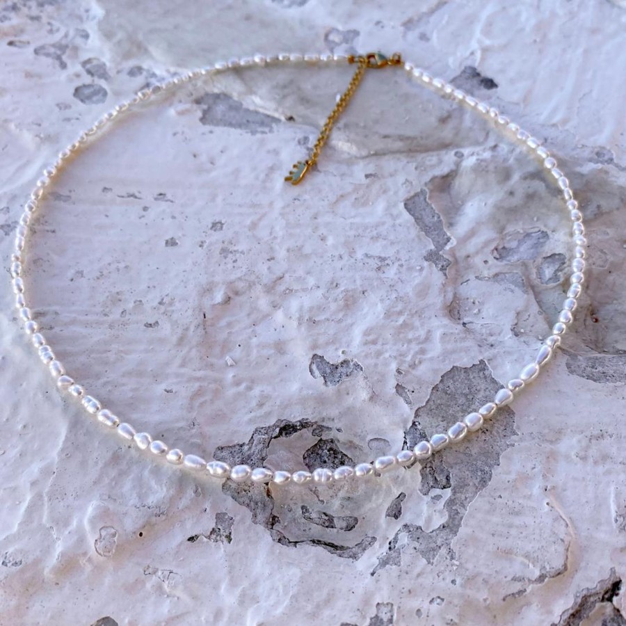 Necklaces Bands of Courage | La Petite Pearl Anklet