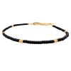 Bracelets Bands of Courage | La Petite Black Jaguar Glass Bracelet