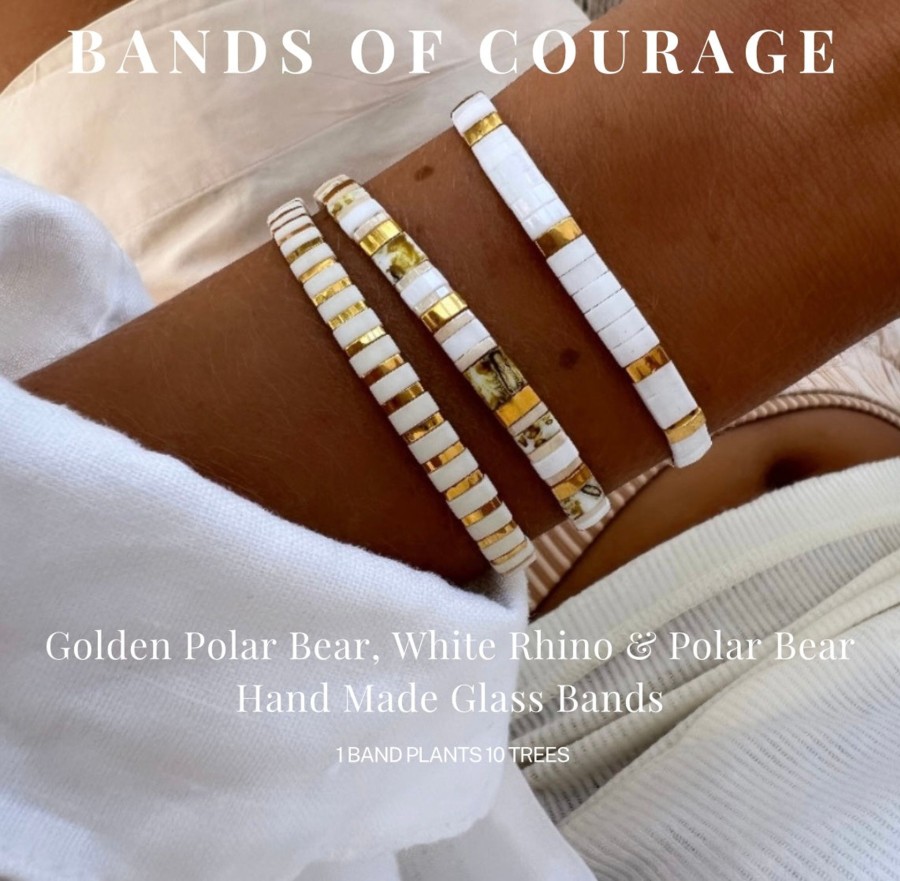 Bracelets Bands of Courage | White Rhino