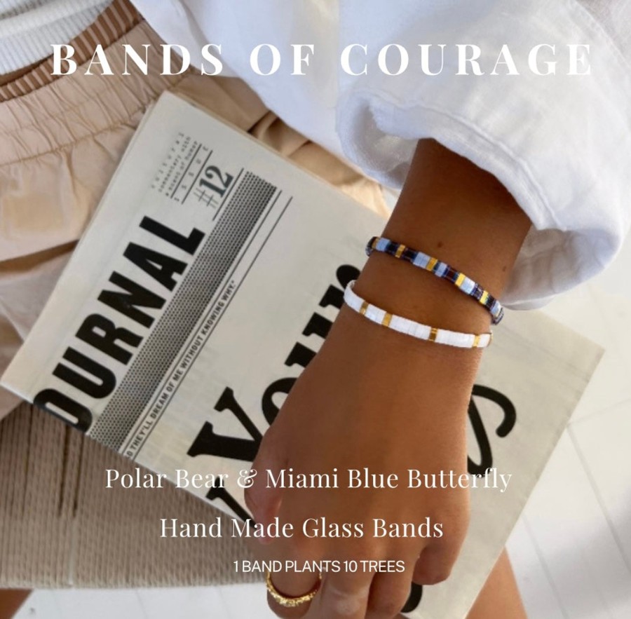 Bracelets Bands of Courage | Miami Blue Butterfly