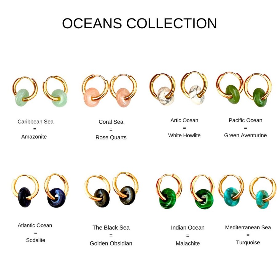 Necklaces Bands of Courage | Oceans & Seas Earrings