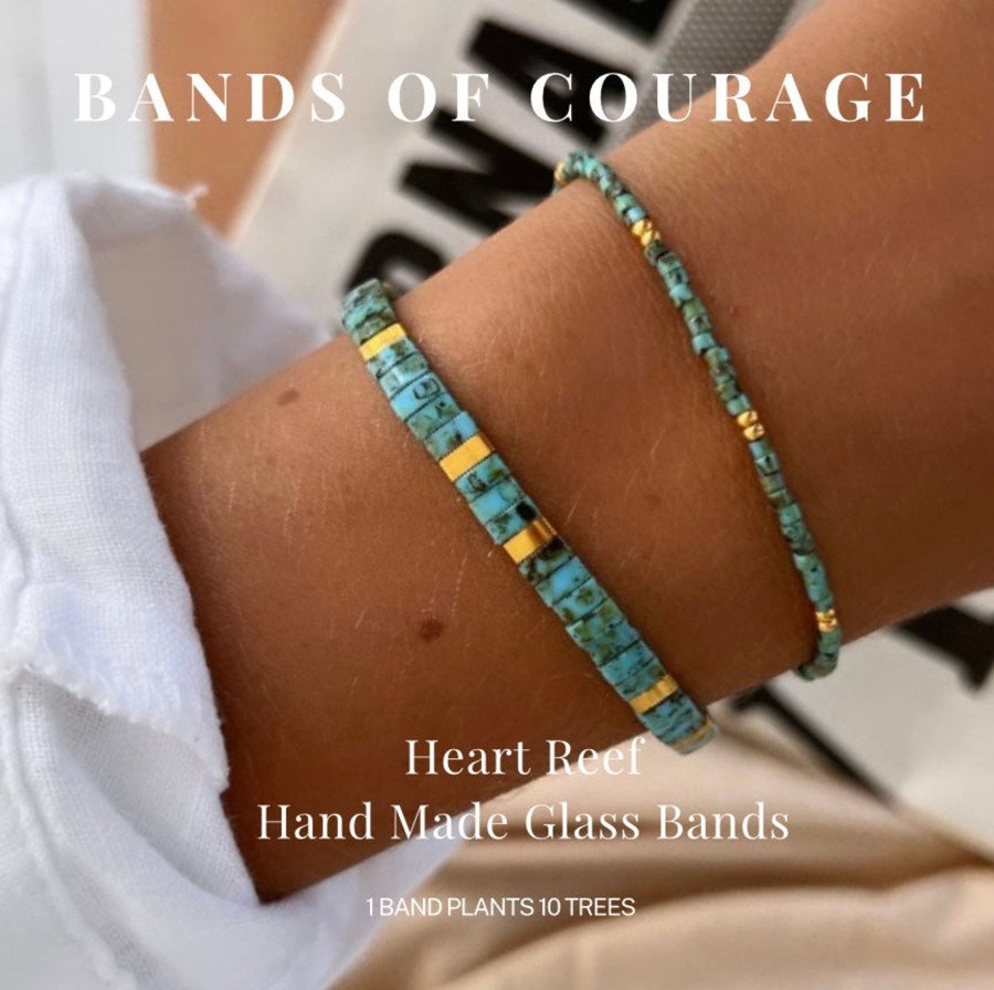 Bracelets Bands of Courage | Heart Reef Bracelet Set