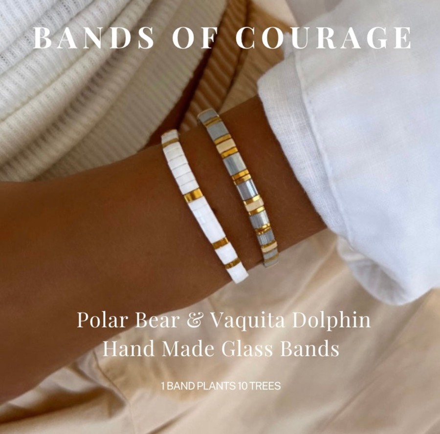 Bracelets Bands of Courage | The Dolphin & The P Bear Stack