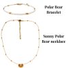 Necklaces Bands of Courage | La Petite Polar Bear Necklace & Bracelet Stack