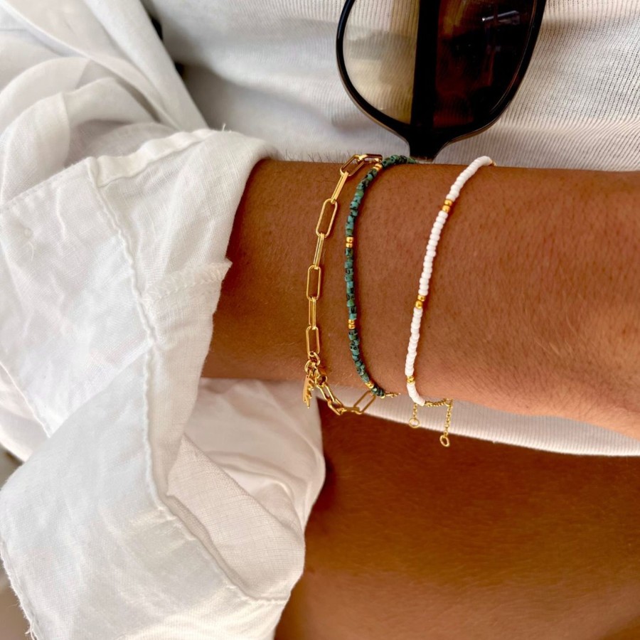 Necklaces Bands of Courage | La Petite Polar Bear Necklace & Bracelet Stack