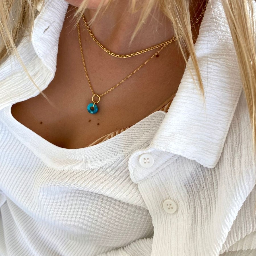 Necklaces Bands of Courage | The Mediterranean Sea Necklace & Earrings