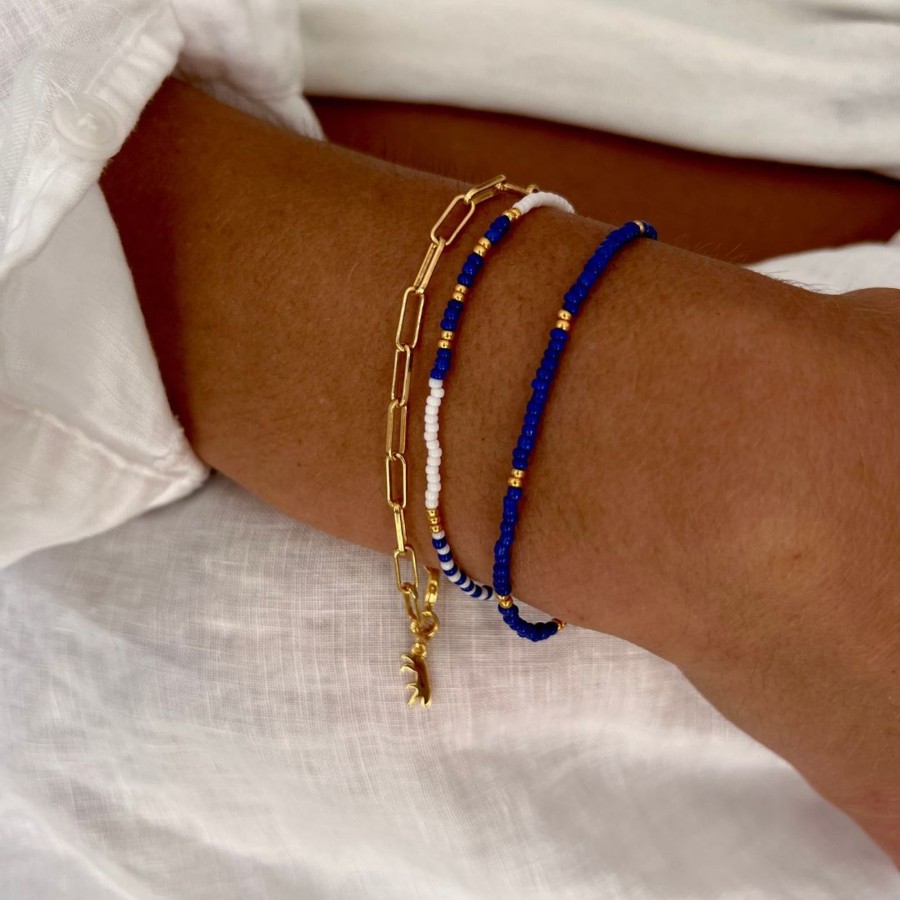 Bracelets Bands of Courage | La Petite Blue Whale Glass Bracelet